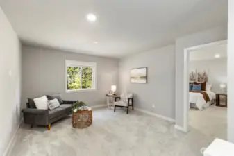 2nd living space upstairs.