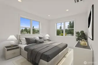 Virtually staged to show an example of how the space could be used.