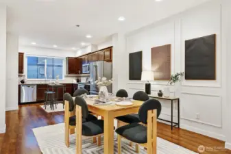 Flexibility for kitchen and dining layout