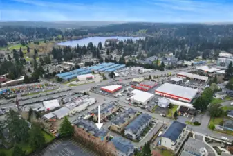 Privately positioned along a quiet interior drive