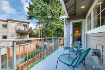 South facing, this deck has lots of potential.  Perfect for the gardener in you, and a sunny spot to enjoy al fresco dining!