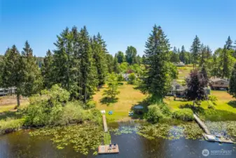 private dock, fish year-round