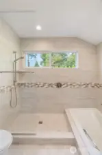 Primary Bathroom with drop in tub