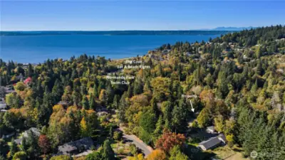 Enjoy coveted Lot A beach rights at The Cove, and right around the corner from the Normandy Park Swim Club.
