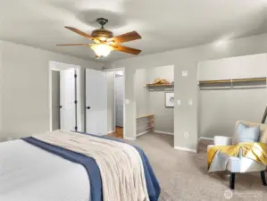 Primary bedroom with generous layout and attached ensuite for privacy and convenience.