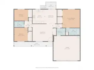 Thoughtful single-level layout designed for comfort and function. Measurements to help you plan your move here!