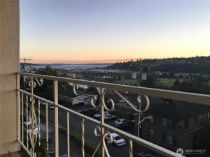 View of Elliott Bay from the balcony
