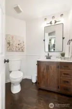 Main floor half bath.