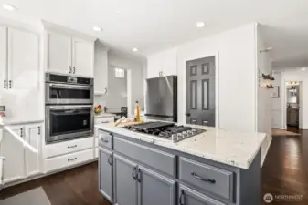 Remodeled kitchen in 2016 means all the appliances are less than 10 years old. All new soft-close cabinets & drawers, granite countertops -- and a surprising under-stair pantry (must see!)
