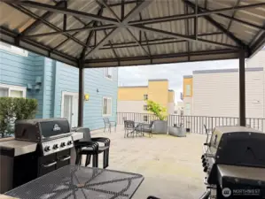 Community BBQ area.