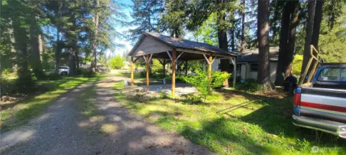 Back of Carport Along Access road