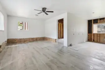 Unfinished unit