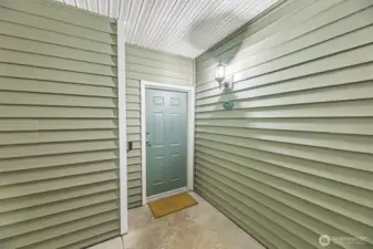 Front door.