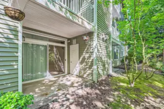 Patio & Storage access.