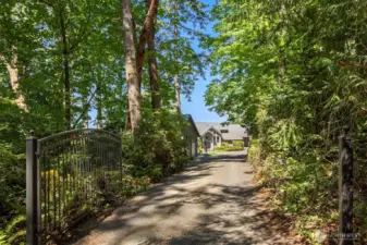 Gated entry with substantial street setback.