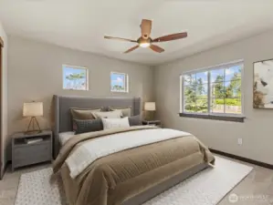 Primary Suite  Virtually Staged