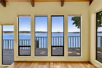 These windows open at the bottom to let those cool breezes inside.
