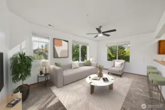 Living area,1st view-Virtually staged