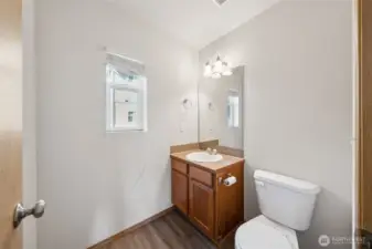 Powder room on level 2