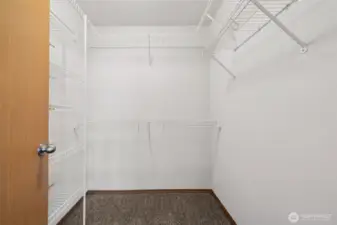 Primary walk in closet