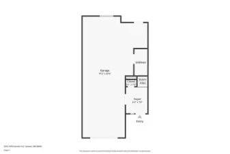 Level 1- 2 car tandem Garage w/extra storage
