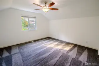 Bedroom #3 (empty room with ceiling fan)