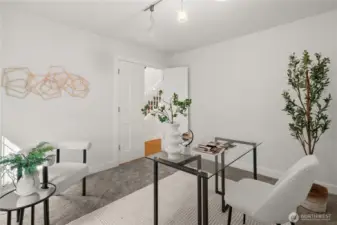 The office is spacious.