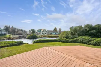 Enjoy the view from your deck out back.