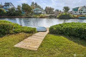 A boardwalk pathway to your dock.
