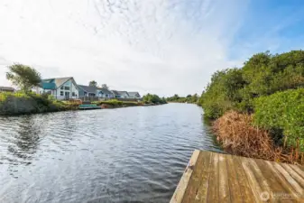 A spectacular view from your dock.
