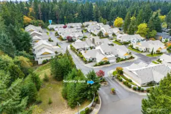 The entrance to The Palisades at Dash Point has a security gate for additional privacy and peace of mind.