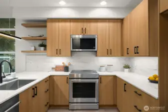 Efficient induction range for your cooking pleasure.