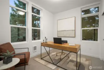 Third bedroom (staged as an office).