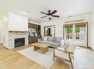 Spacious open living spaces. This home has tons of upgrades throughout.