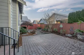 Room for gardening and outdoor entertaining.