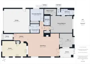 Floorplan with approx. dimensions.