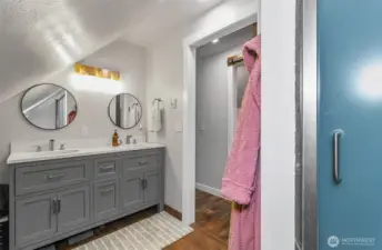 Remodeled primary bathroom-