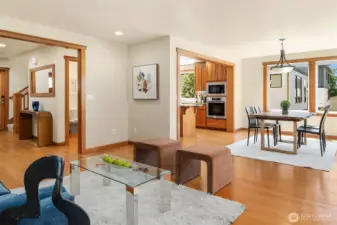 Open light and bright main floor space