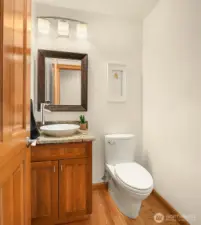 Main floor powder room