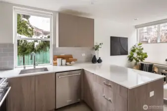 Custom cabinetry in kitchen