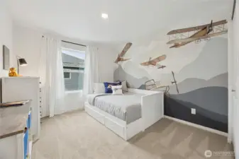 Additional bedroom upstairs.  Pictures are for representational purposes only, colors and features may vary.