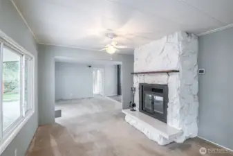Living room from entry door