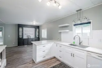 Kitchen and dining room