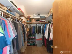 Primary walk in closet