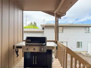 BBQ deck off mud room