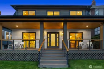 Front Entry view with beautiful porch