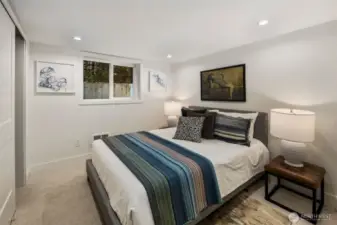 Basement Bedroom perfect for friends, rental, or office?