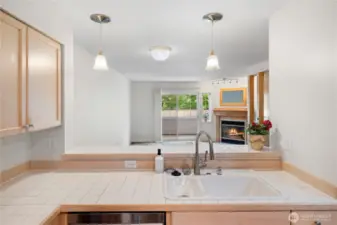 Kitchen facing to LR
