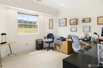 Currently used as an office, another upstairs room