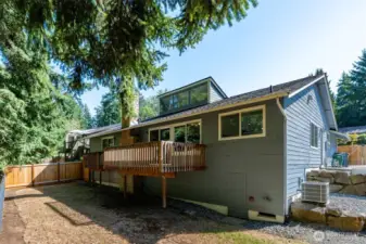 This home has A/C and the crawlspace is tall enough for you to stand and store extra items.